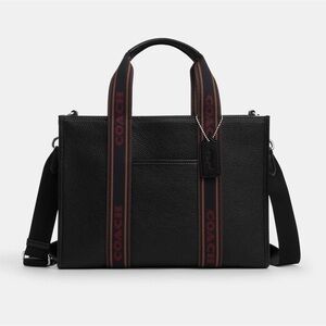 Coach Smith Tote Bag, Silver/Black Multi 🖤